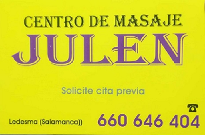 Masajista en Salamanca (Ledesma) y Zamora (Moraleja de Sayago)